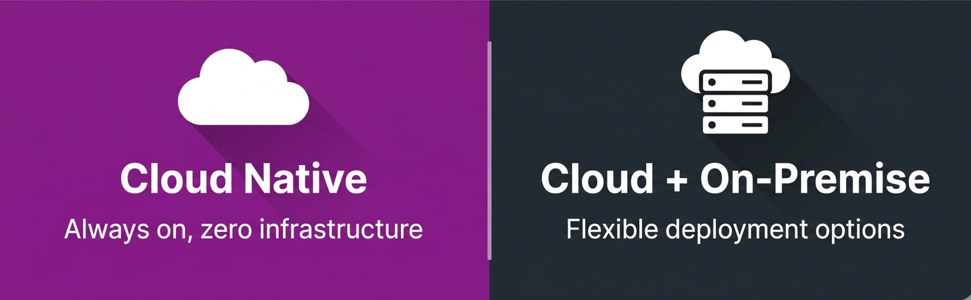 Cloud native vs cloud and on-premise deployment options
